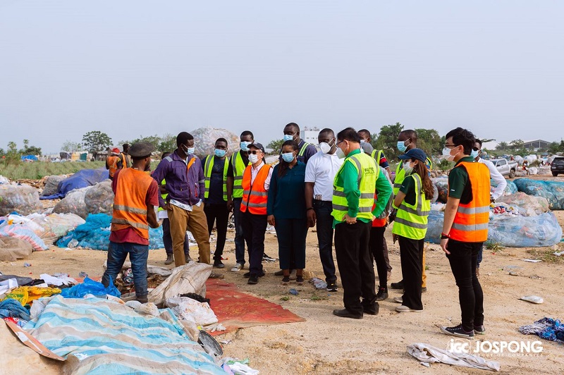Jospong Group leads global Thai waste management company to call on Sanitation Minister