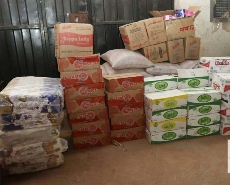 MCE presents relief items to victims of Eremon SHTS fire disaster MCE presents relief items to victims of Eremon SHTS fire disaster