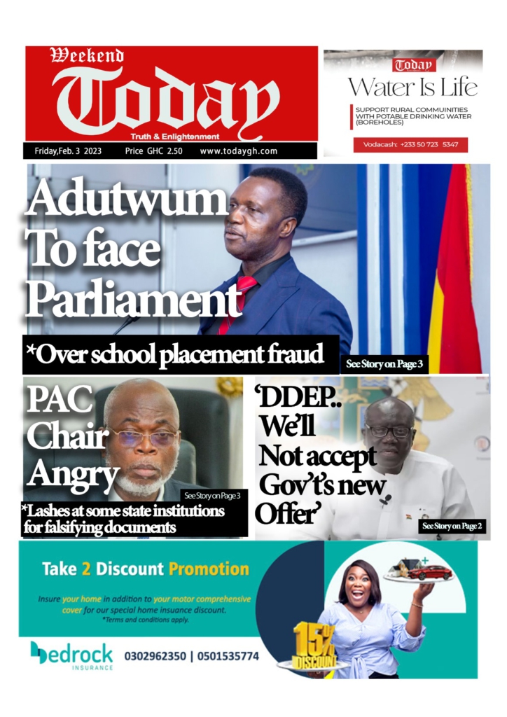 Today's front pages: Friday, February 3, 2023 Today's front pages: Friday, February 3, 2023