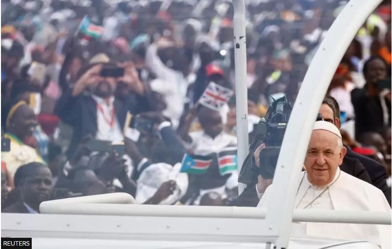 Pope Mass in South Sudan: Pontiff urges people to reject 'venom of hatred'