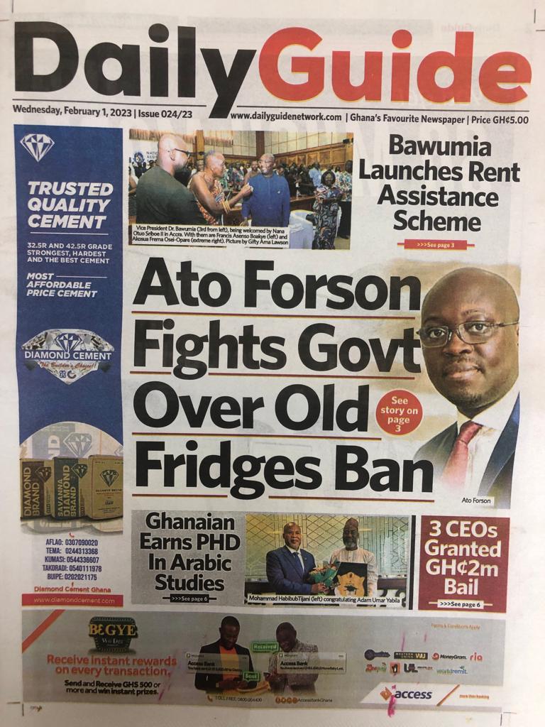 Today's front pages: Wednesday, February 1, 2023 Today's front pages: Wednesday, February 1, 2023