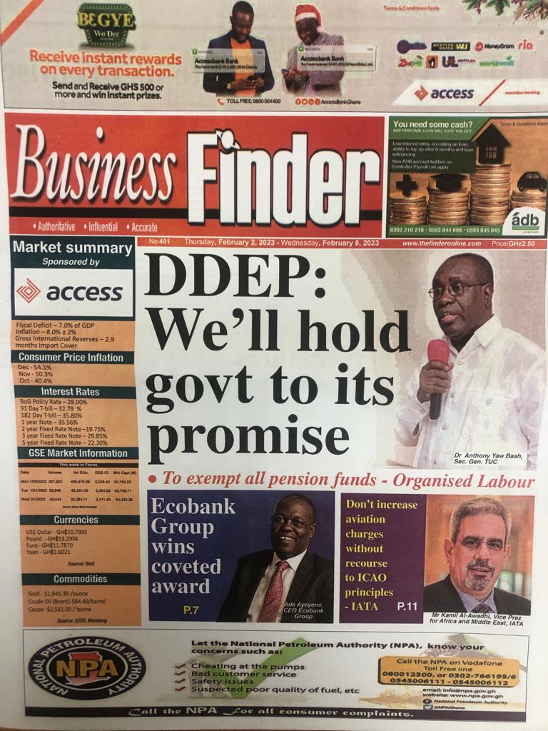 Today's front pages: Thursday, February 2, 2023 Today's front pages: Thursday, February 2, 2023
