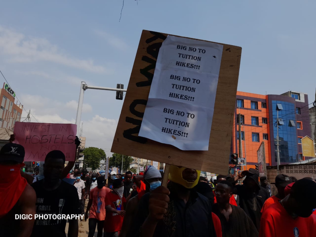 Concerned UG Students embark on 'Ya Br3 Mo' Demo Concerned UG Students embark on 'Ya Br3 Mo' Demo