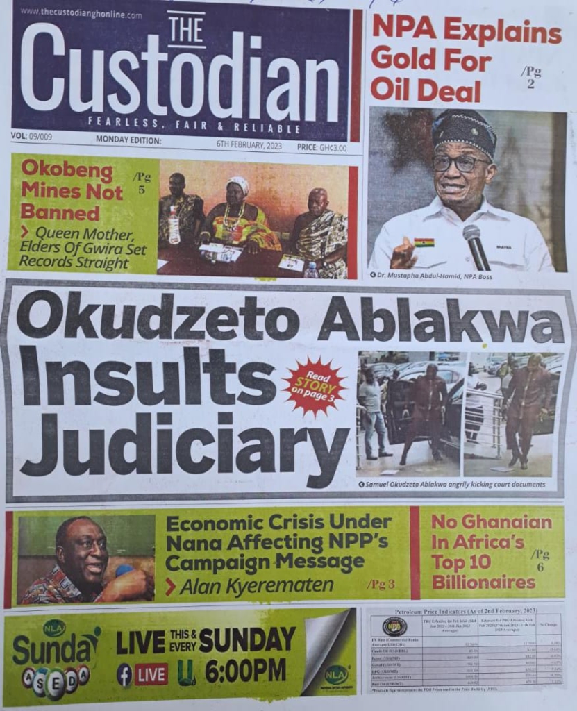 Today’s front pages: Monday, February 6, 2023 Today’s front pages: Monday, February 6, 2023