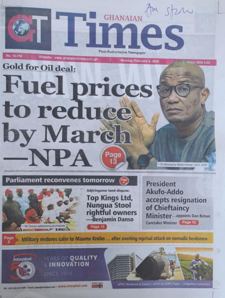 Today’s front pages: Monday, February 6, 2023 Today’s front pages: Monday, February 6, 2023