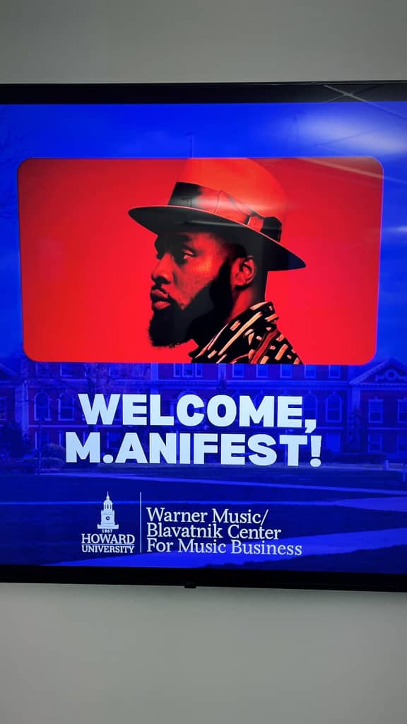 M.anifest delivers talk on Hip-hop culture at Howard University M.anifest delivers talk on Hip-hop culture at Howard University