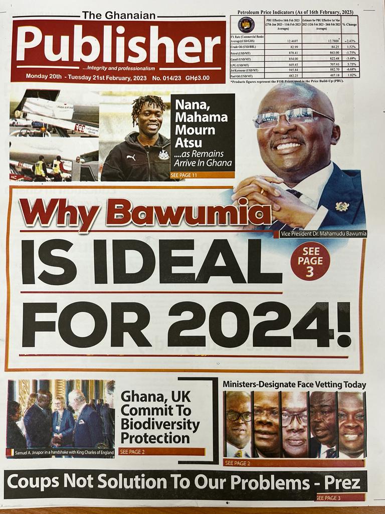 Today's frontpages: Monday, February 20, 2023 Today's frontpages: Monday, February 20, 2023