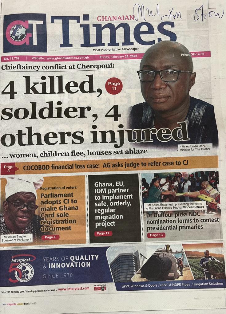 Today’s front pages: Friday, February 24, 2023 Today’s front pages: Friday, February 24, 2023