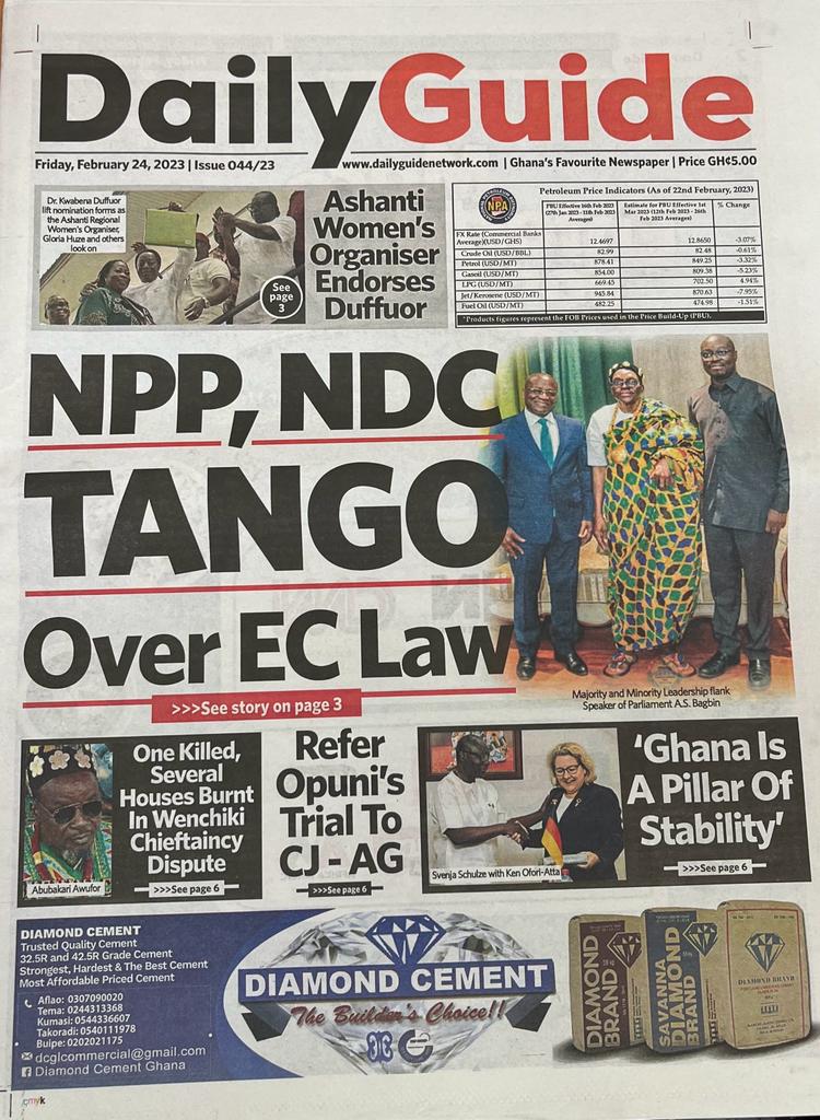 Today’s front pages: Friday, February 24, 2023 Today’s front pages: Friday, February 24, 2023