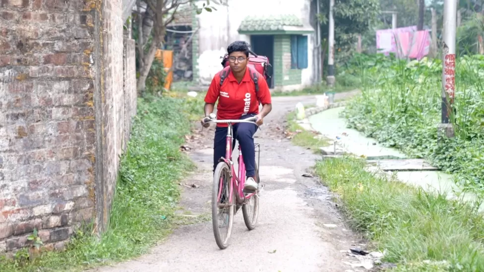 'Now I deliver food, but once I played football for my country'