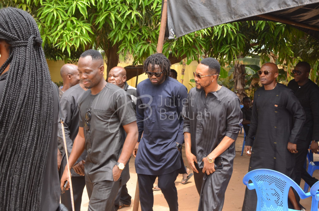 Photos: Asamoah Gyan, Muntari and others commiserate with Christian Atsu's family