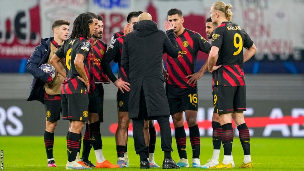 Haaland quiet as Guardiola makes 'nine strikers' joke Haaland quiet as Guardiola makes 'nine strikers' joke