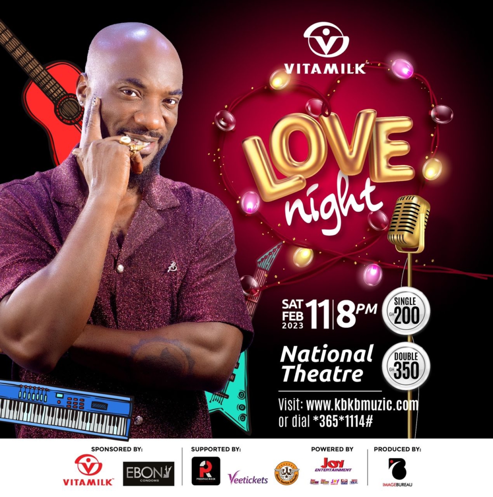 All is set for Kwabena Kwabena's Vitamilk Love Night Concert on Feb. 11