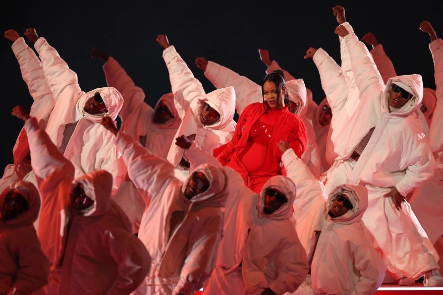 Pregnant Rihanna soars through her hits in Super Bowl 2023 halftime show