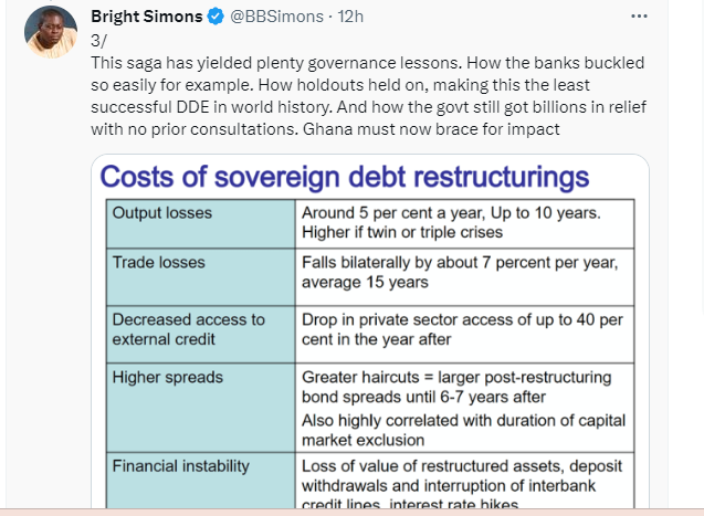 New revision to terms of Domestic Debt Exchange more complex; target may be missed - Bright Simons  