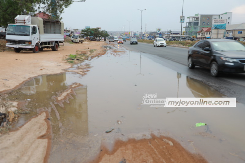 More waste water spillage on Accra-Kasoa road angers residents