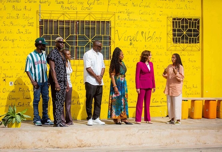 Kamala Harris meets Ghanaian creatives in Accra 