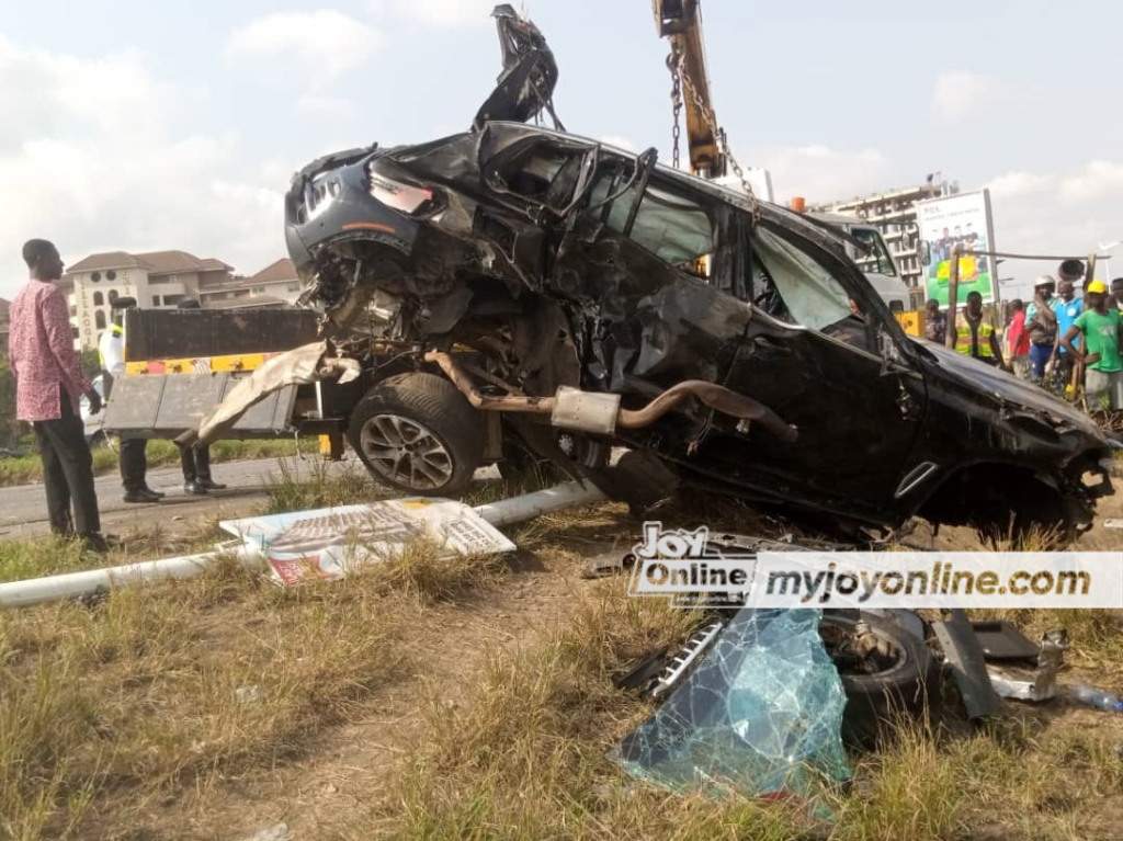 Gory accident at Tetteh Quarshie Interchange kills one