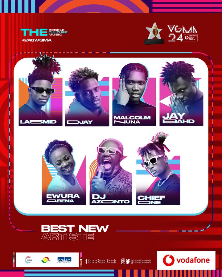 Nominees for 2024 Vodafone Ghana Music Awards