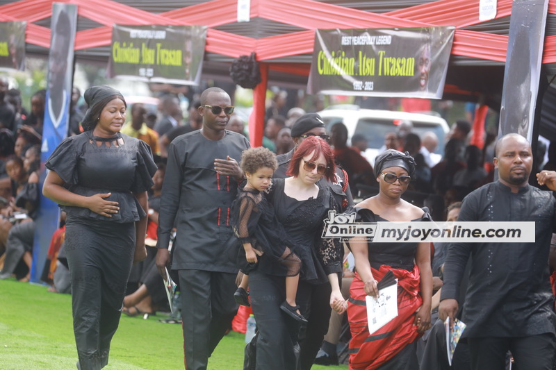 Photos and videos: Burial service of Christian Atsu