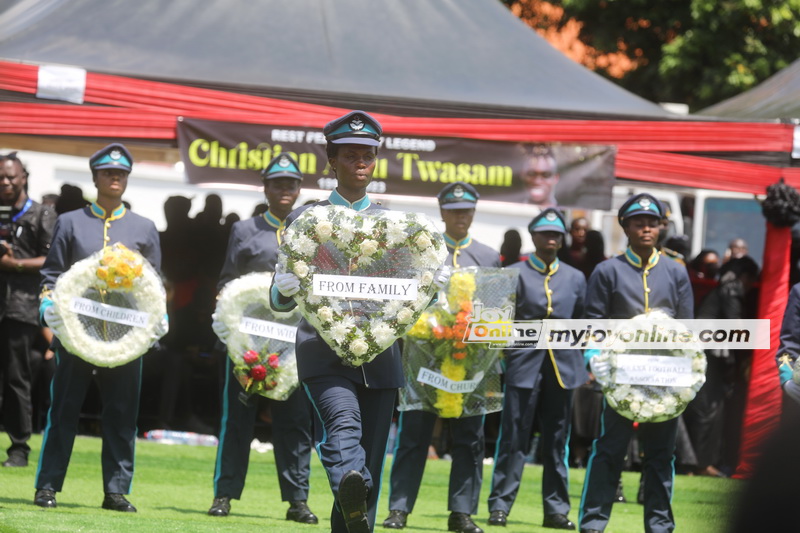 Photos and videos: Burial service of Christian Atsu