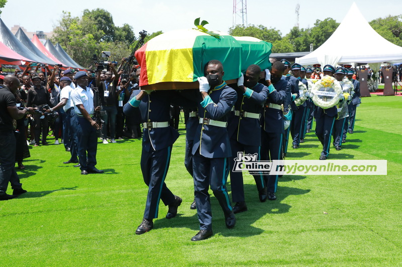 Photos and videos: Burial service of Christian Atsu