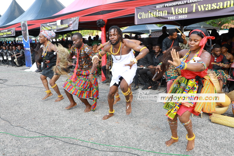 Photos and videos: Burial service of Christian Atsu