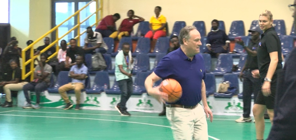 Jr NBA: US Second Gentleman conducts all girls basketball clinic in Accra