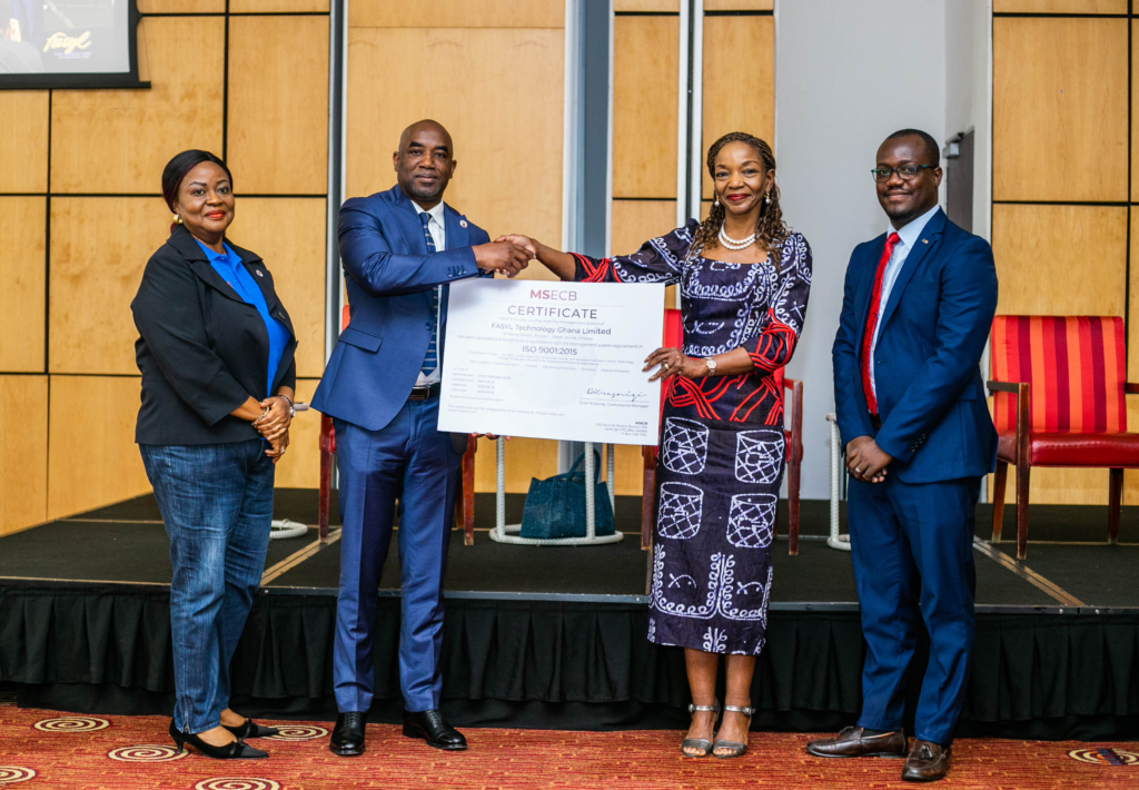 FASYL Technology Ghana awarded double ISO certifications