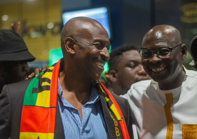 Photos: Newly-elected Rugby Africa President Herbert Mensah returns home