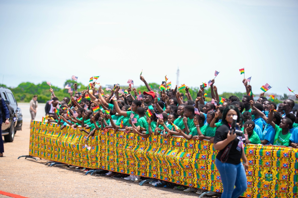 What an honour it is to be here in Ghana - Kamala Harris