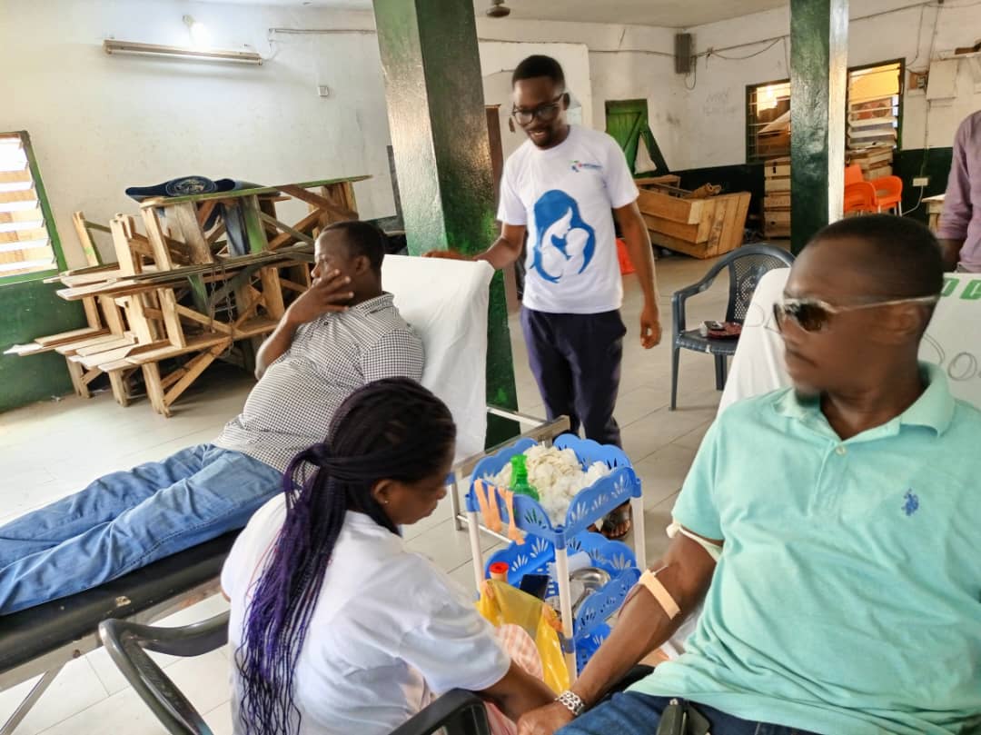 New Crystal Health Service organises blood donation in Ashaiman Zongo