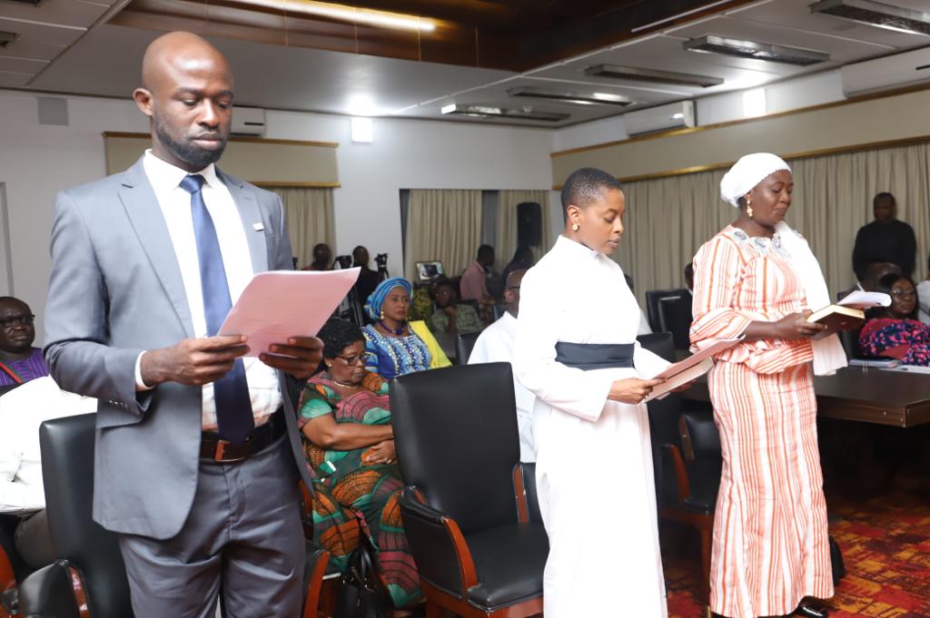 Akufo-Addo swears in 3 new members of Electoral Commission Akufo-Addo swears in 3 new members of Electoral Commission