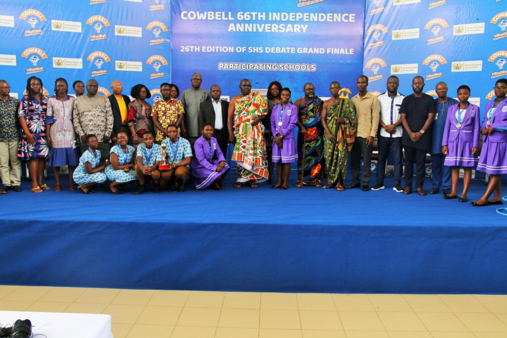 Sunyani SHS crowned winners of 2023 Cowbell Independence Day Debate