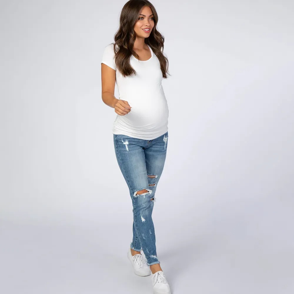 15 best maternity jeans that are actually comfortable