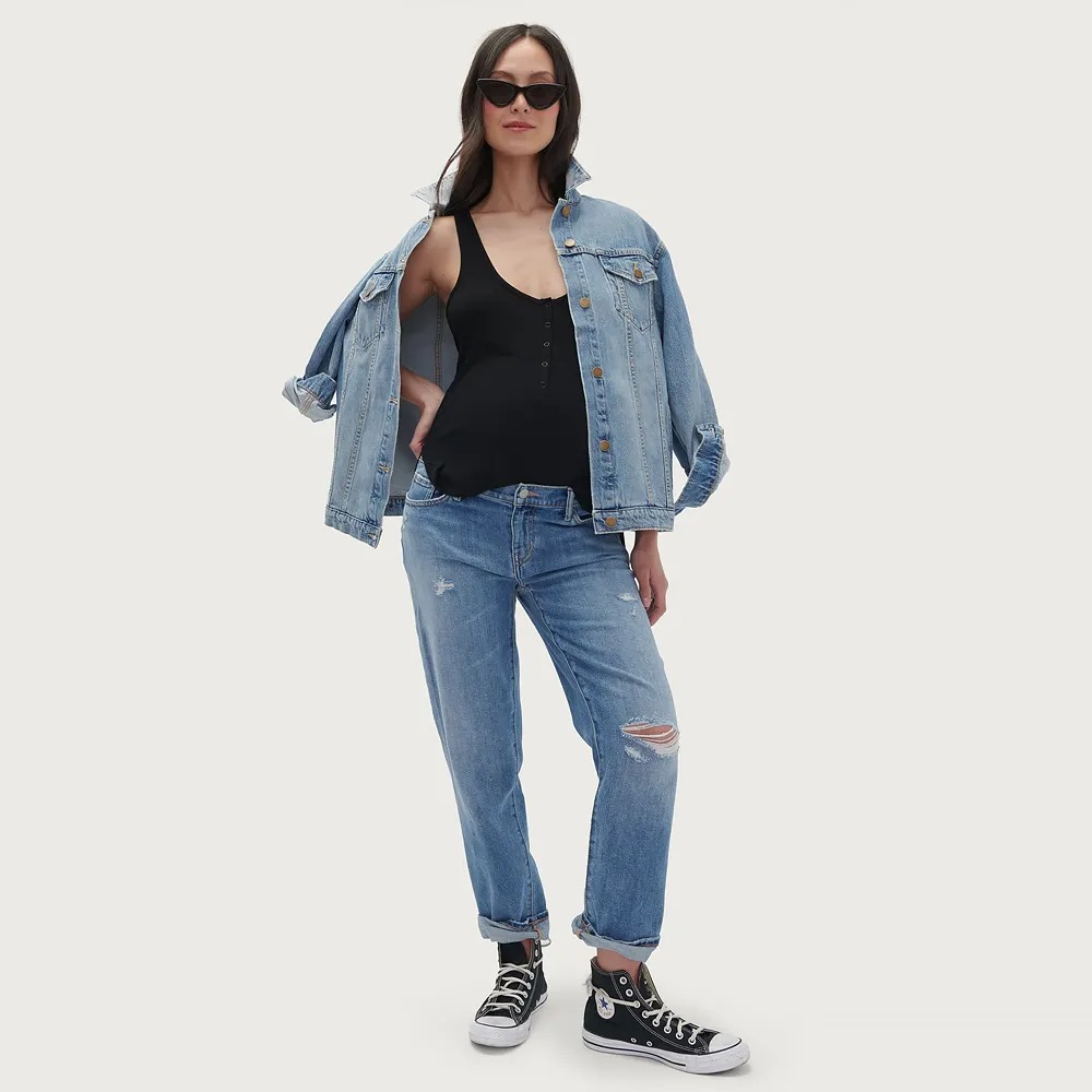 15 best maternity jeans that are actually comfortable