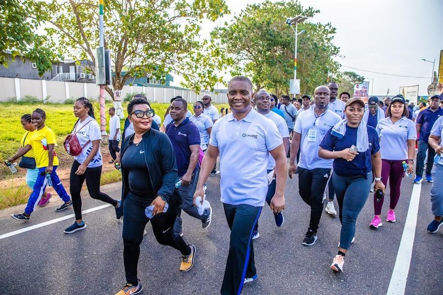 OmniBSIC commits to staff productivity with 10km health walk in Accra