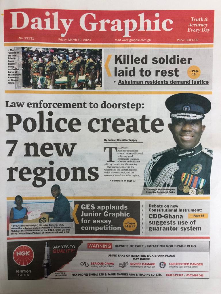 Today's front pages: Friday, March 10, 2023 Today's front pages: Friday, March 10, 2023