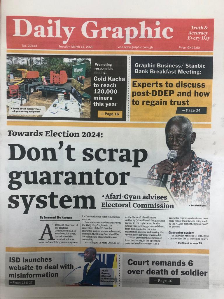 Today's front pages: Tuesday, March 14, 2023 Today's front pages: Tuesday, March 14, 2023