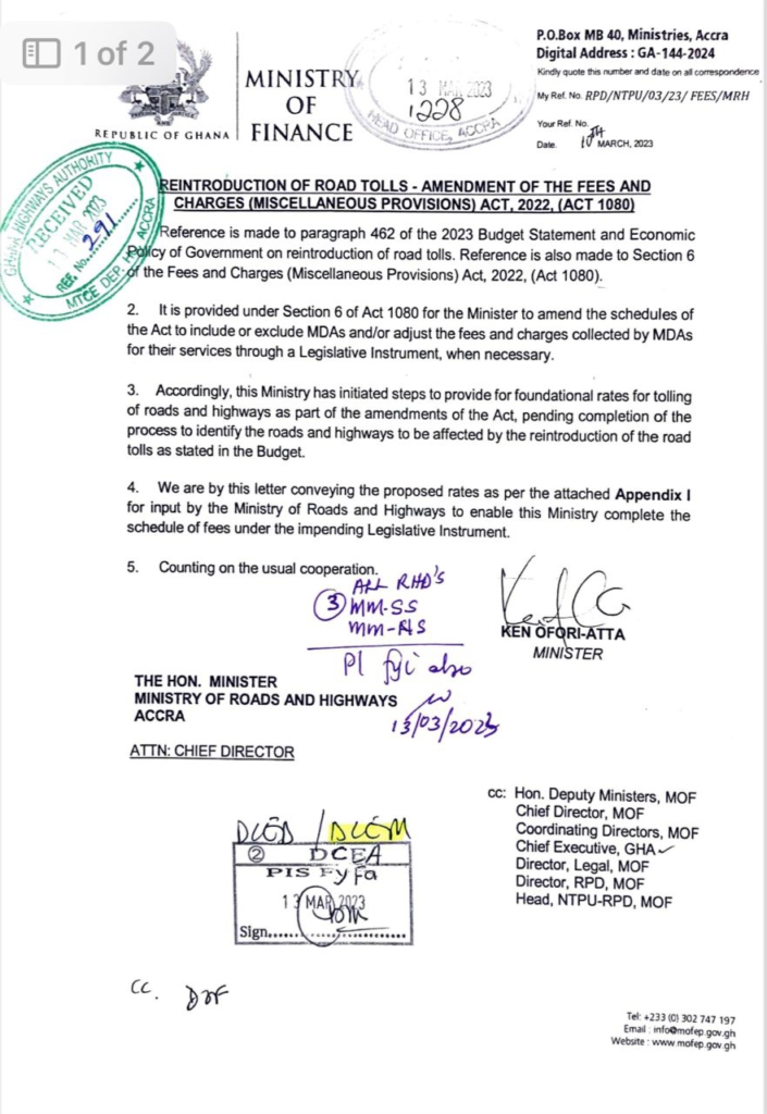 Road toll re-introduction: We'll only accept if fee increment will be used judiciously - GPRTU Road toll re-introduction: We'll only accept if fee increment will be used judiciously - GPRTU