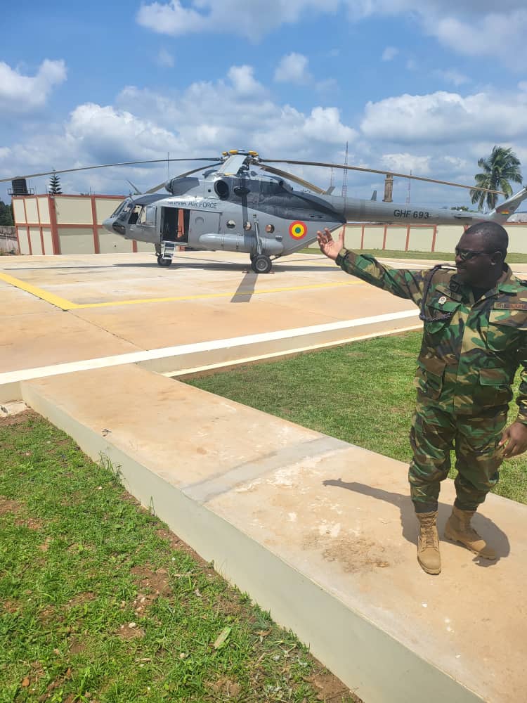Bank of Ghana, Ghana Air Force commission helipad to airlift currencies to Sefwi Boako