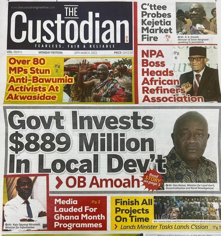 Today's front pages: Monday, March 20, 2023 Today's front pages: Monday, March 20, 2023