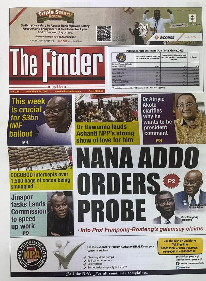 Today's front pages: Monday, March 20, 2023 Today's front pages: Monday, March 20, 2023