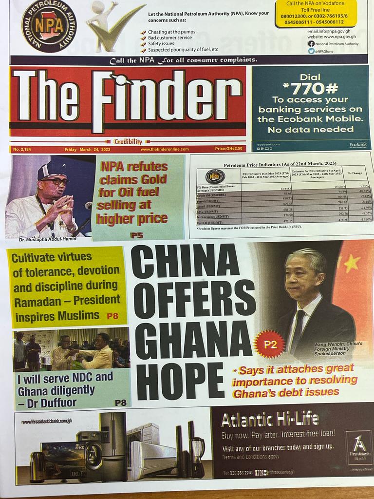 Today's front pages: Friday, March 24, 2023 Today's front pages: Friday, March 24, 2023