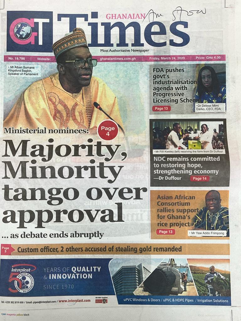 Today's front pages: Friday, March 24, 2023 Today's front pages: Friday, March 24, 2023