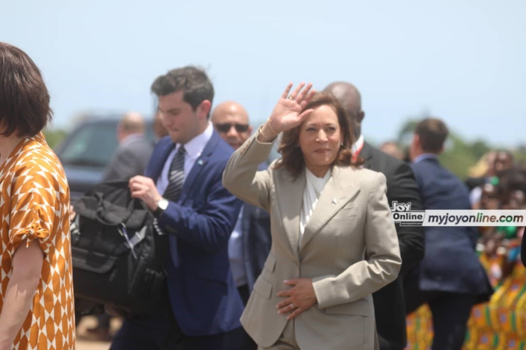 US Vice President Kamala Harris' full speech upon arrival in Ghana