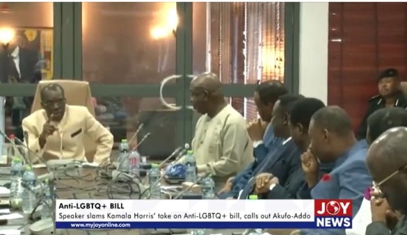 I am in charge - Bagbin tells Akufo-Addo over anti-LGBTQ+ bill