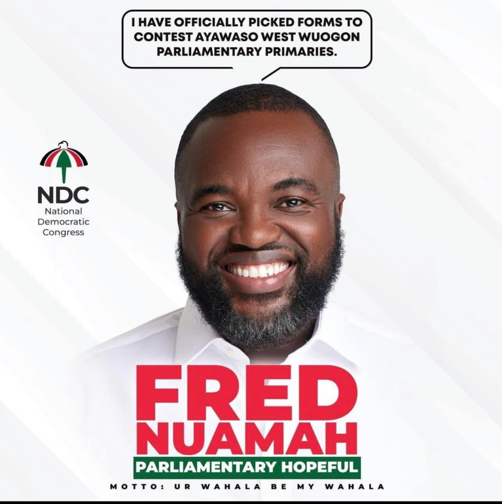 I'm surprised by John Dumelo's U-turn - Fred Nuamah on Ayawaso West Wuogon parliamentary contest I'm surprised by John Dumelo's U-turn - Fred Nuamah on Ayawaso West Wuogon parliamentary contest