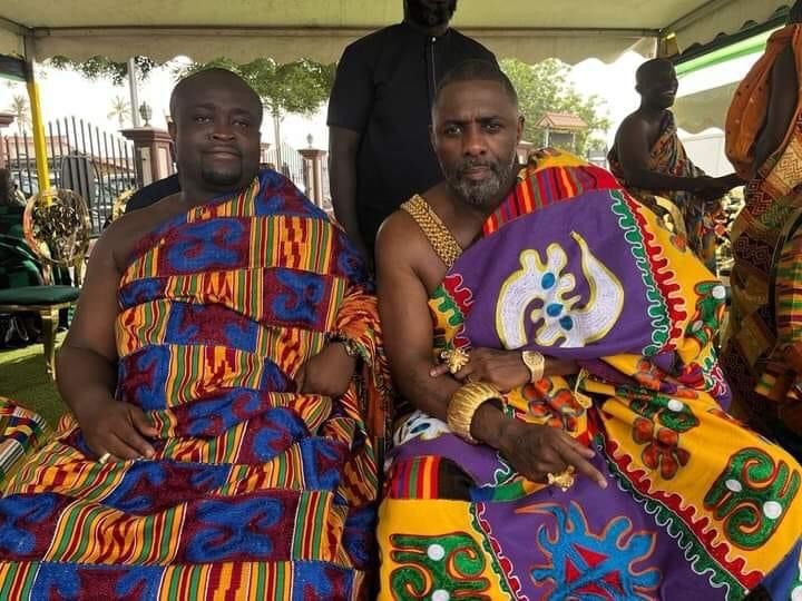 'I was told to change from jeans into kente cloth' - Idris Elba talks about meeting Asantehene