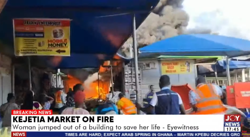 Kejetia Market on fire